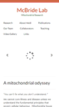 Mobile Screenshot of mcbridelab.org